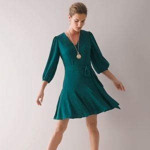 🆕WHBM V-Neck Godet Dress